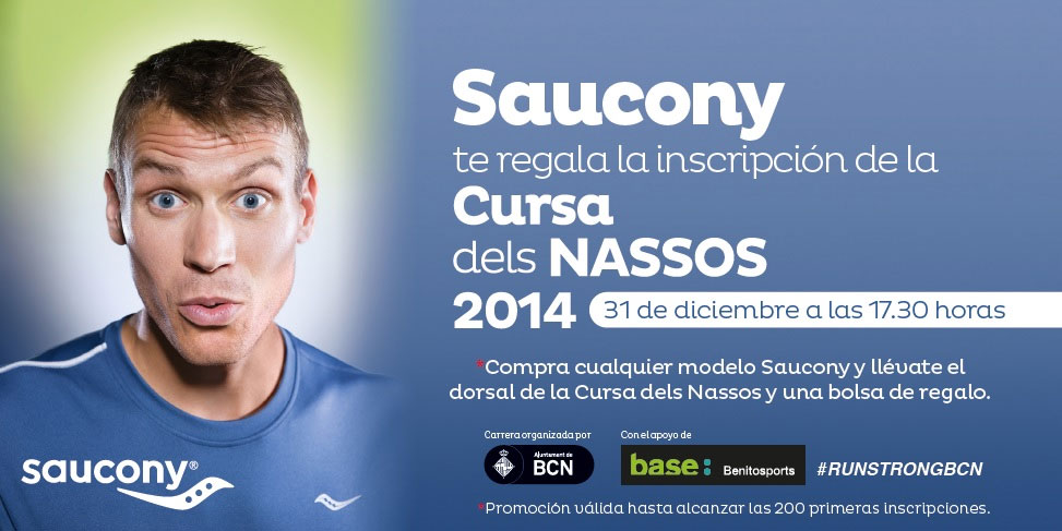 Saucony y BenitoSports regalan dorsales de la Cursa dels Nassos