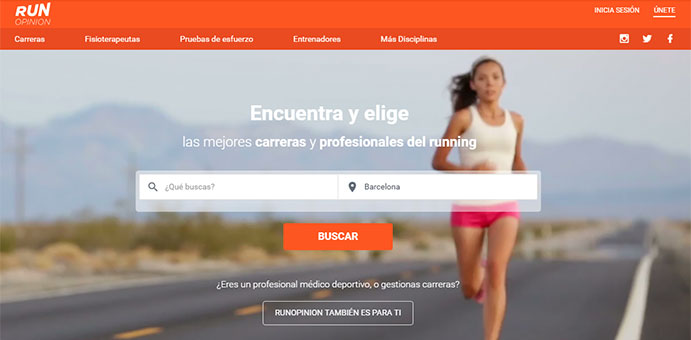 Nuevo portal para opinar sobre carreras y profesionales sanitarios del running