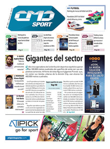 Portada de la edición número 385 de la revista impresa CMDsport. Marcas anunciantes de la portada: EGYM y ATIPICK.