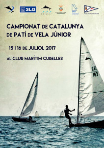 Cartel del Campeonato de Cataluña de Patín a Vela Junior 2017.