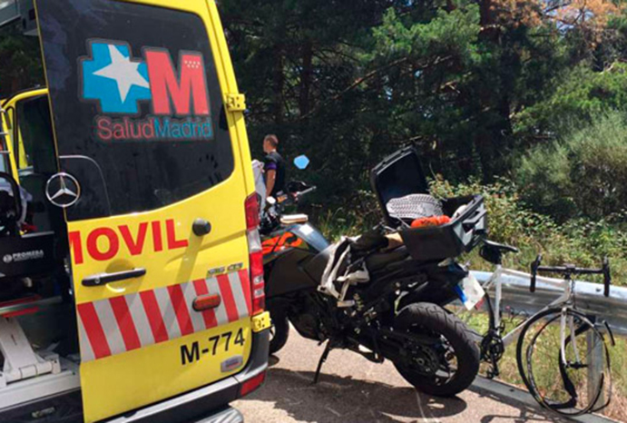 Fallece un ciclista en Madrid tras colisionar con una moto