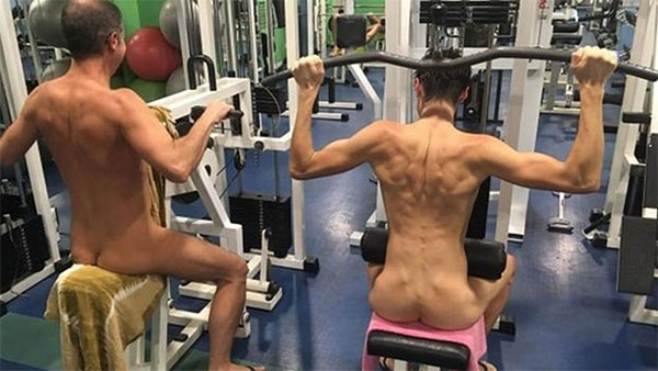 París instaura la moda de ir desnudo al gimnasio