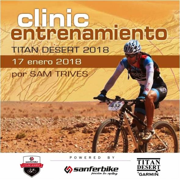 Sanferbike ofrece un primer clinic de entrenamiento gratuito para la Titan Desert 2018