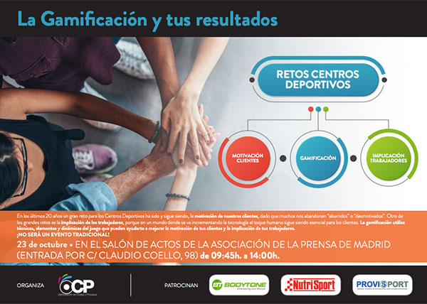 OCP impartirá en Madrid una formación sobre la desmotivación de los clientes de gimnasios