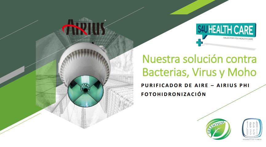Tech-Best Fitness inicia la distribución de Airius, un purificador de aire anti virus