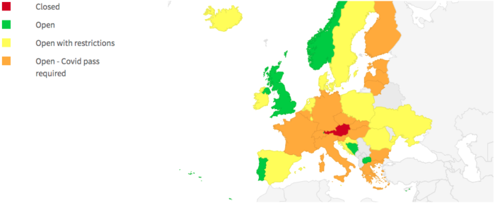 16 países europeos ya imponen el certificado covid a los gimnasios