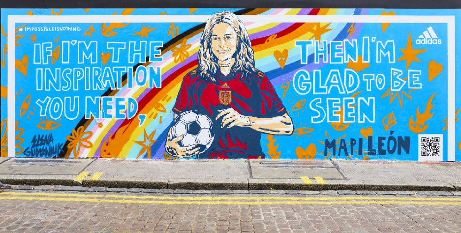 Mapi León, protagonista de la campaña de Adidas para la Euro 2022