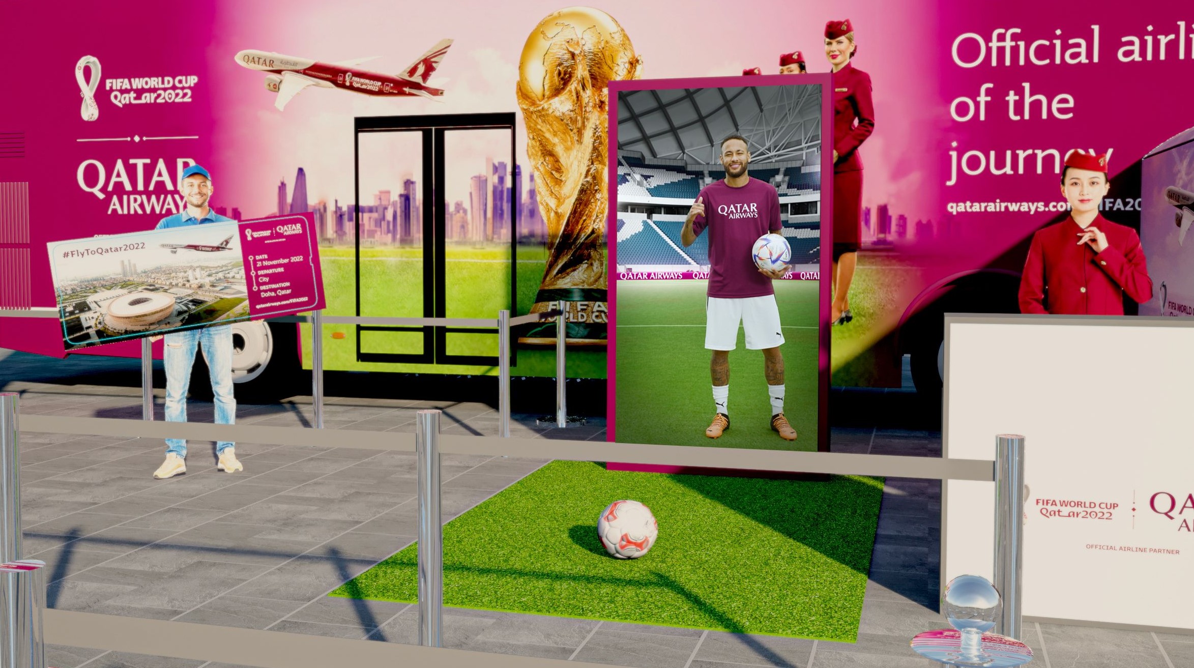 The Journey Tour de la Copa Mundial de la FIFA Qatar 2022 visita Madrid