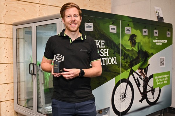 Wintersteiger recibe un premio ISPO por su estación de lavado de bicicletas