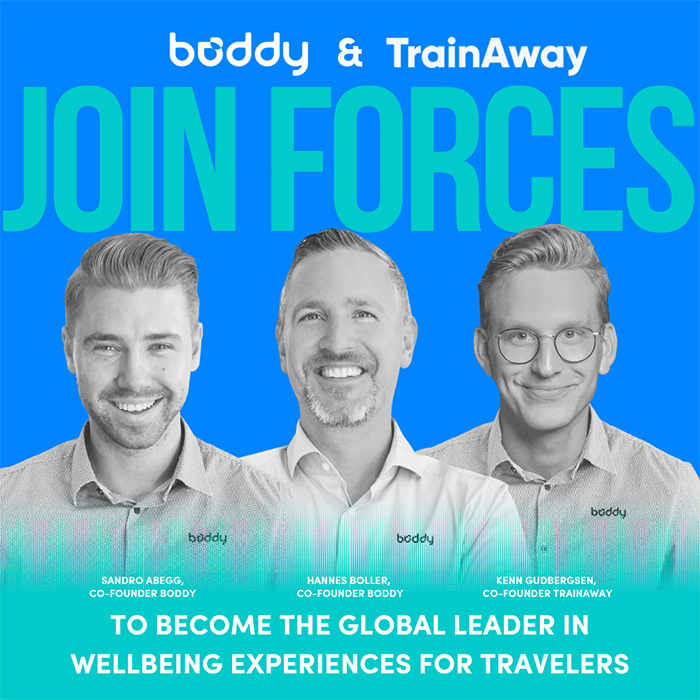 TrainAway se fusiona con Boddy para crear la mayor red de wellness para viajeros