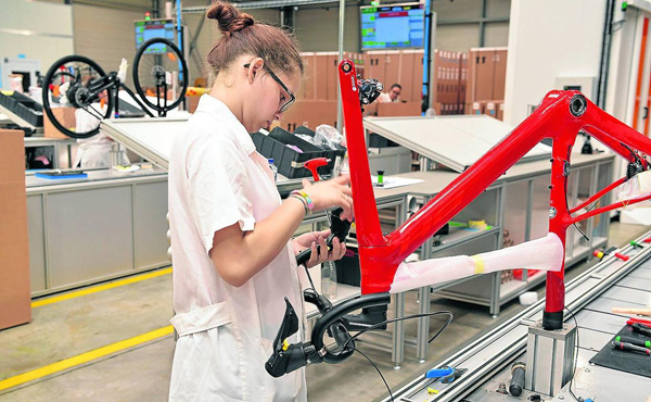 La fabricación de bicicletas en España creció un 31% en el primer cuatrimestre 2023