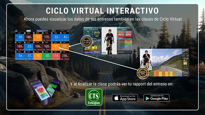Telegim añade telemetría y gamificación grupal a su programa de Ciclo virtual interactivo
