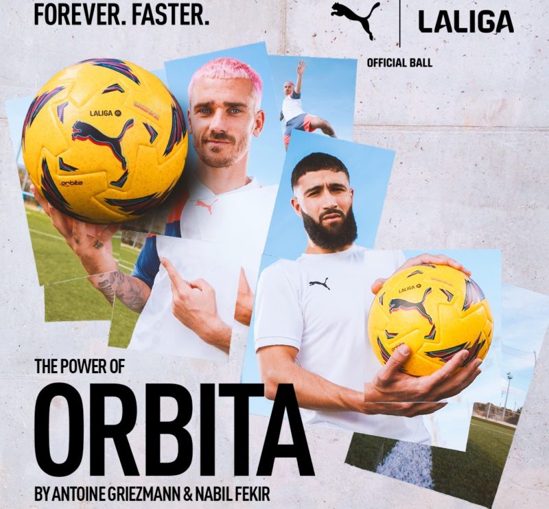 Puma y LaLiga revelan el nuevo balón oficial, el Orbita Yellow Ball