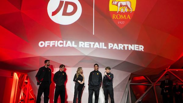 JD se convierte en patrocinador oficial de retail de la AS Roma