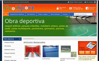 Prolsport se diversifica y se hace fuerte en la obra deportiva