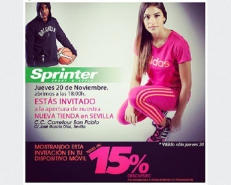 Sprinter alcanza las 75 tiendas con una nueva apertura en Sevilla