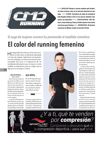 La importancia del color en el material de running femenino