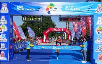 Marca y participación de récord en la Media Maratón de Ibiza