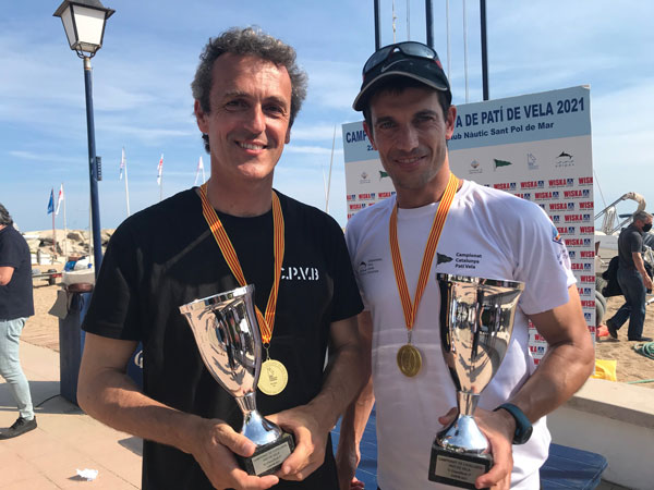 Pere Crespo y Oriol Martí campeones de Cataluña 2021 de patín a vela