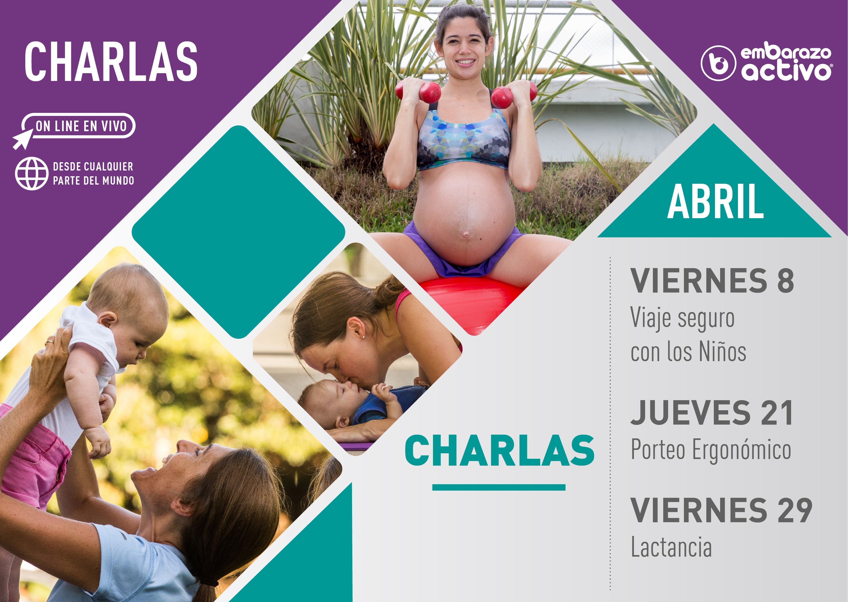 Nuevas charlas temáticas de Embarazo Activo en abril