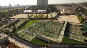 El RC de Polo de Barcelona vive una explosión de público infantil de pádel