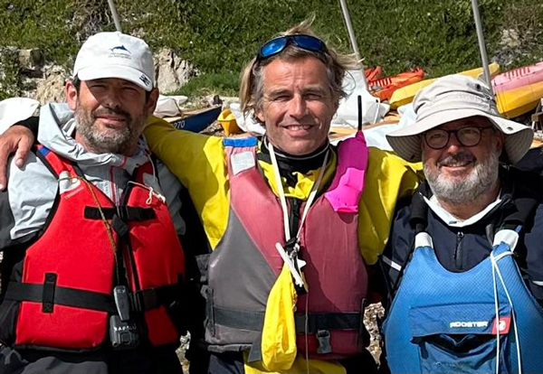 Tres patinistas ultiman una travesía por el sur de Finlandia