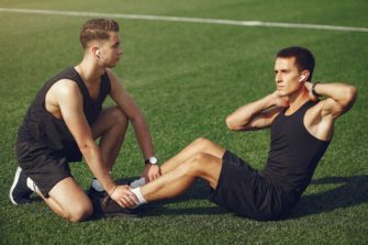 Circuito de ejercicios para jugadores de fútbol