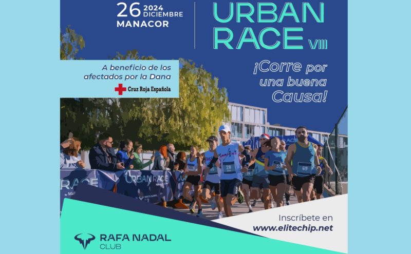 La VIII Rafa Nadal Club Urban Race, solidaria con los afectados por la DANA